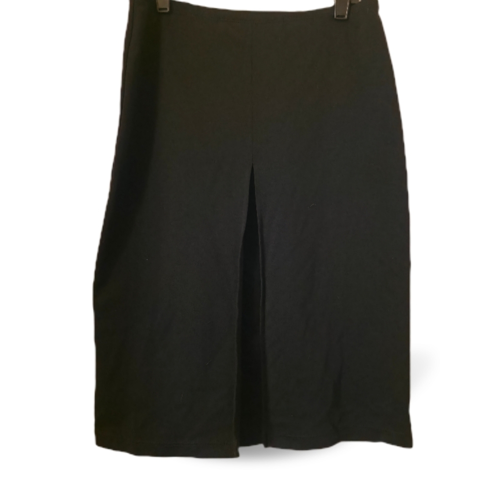 Express Size XS Black Front PleatPencil Skirt 23" Long